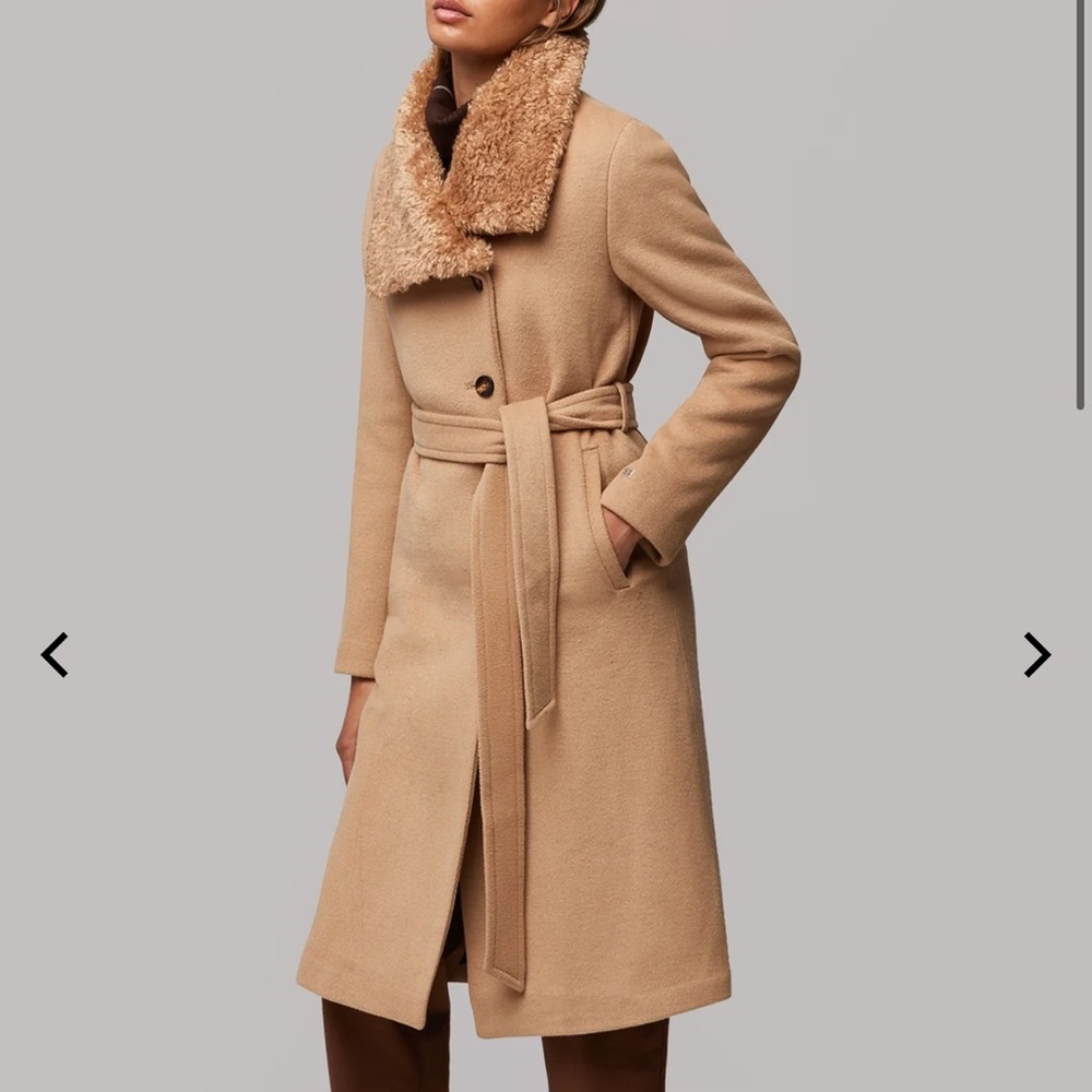 SOIA & Kyo Gemma coat toffee color like new
